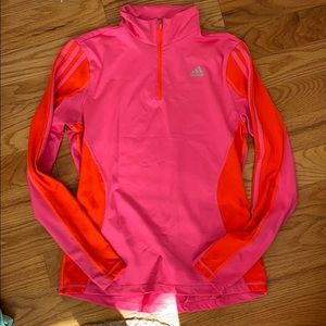Pink & Orange Adidas Athletic Zip-Up